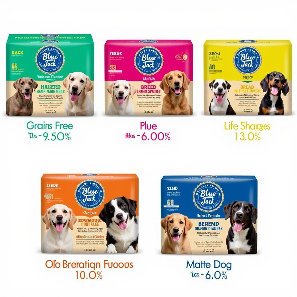 Blue Jack Dog Food Product Lineup