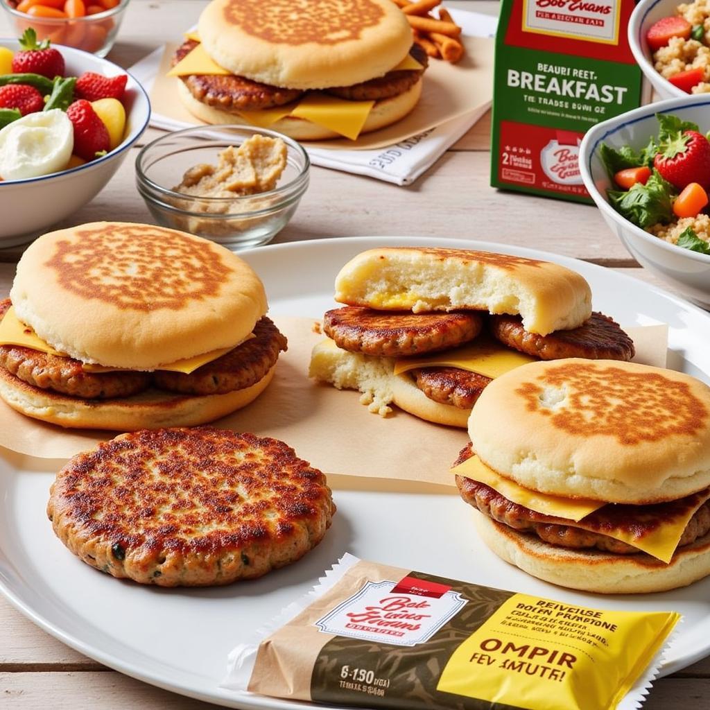 Assortment of Bob Evans Frozen Breakfast Products