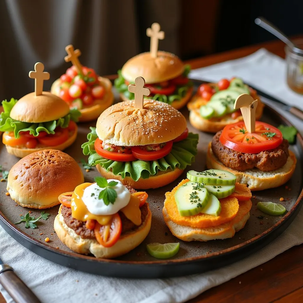 A vibrant platter of various bocaditos