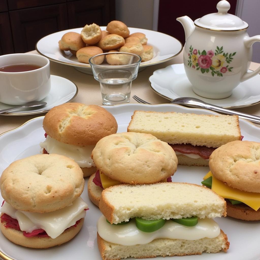 Book Club Finger Sandwiches and Tea