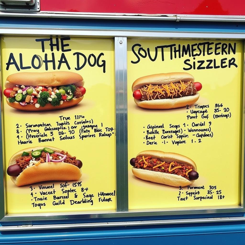 Gourmet Dog Options at Boss Dogs Food Truck