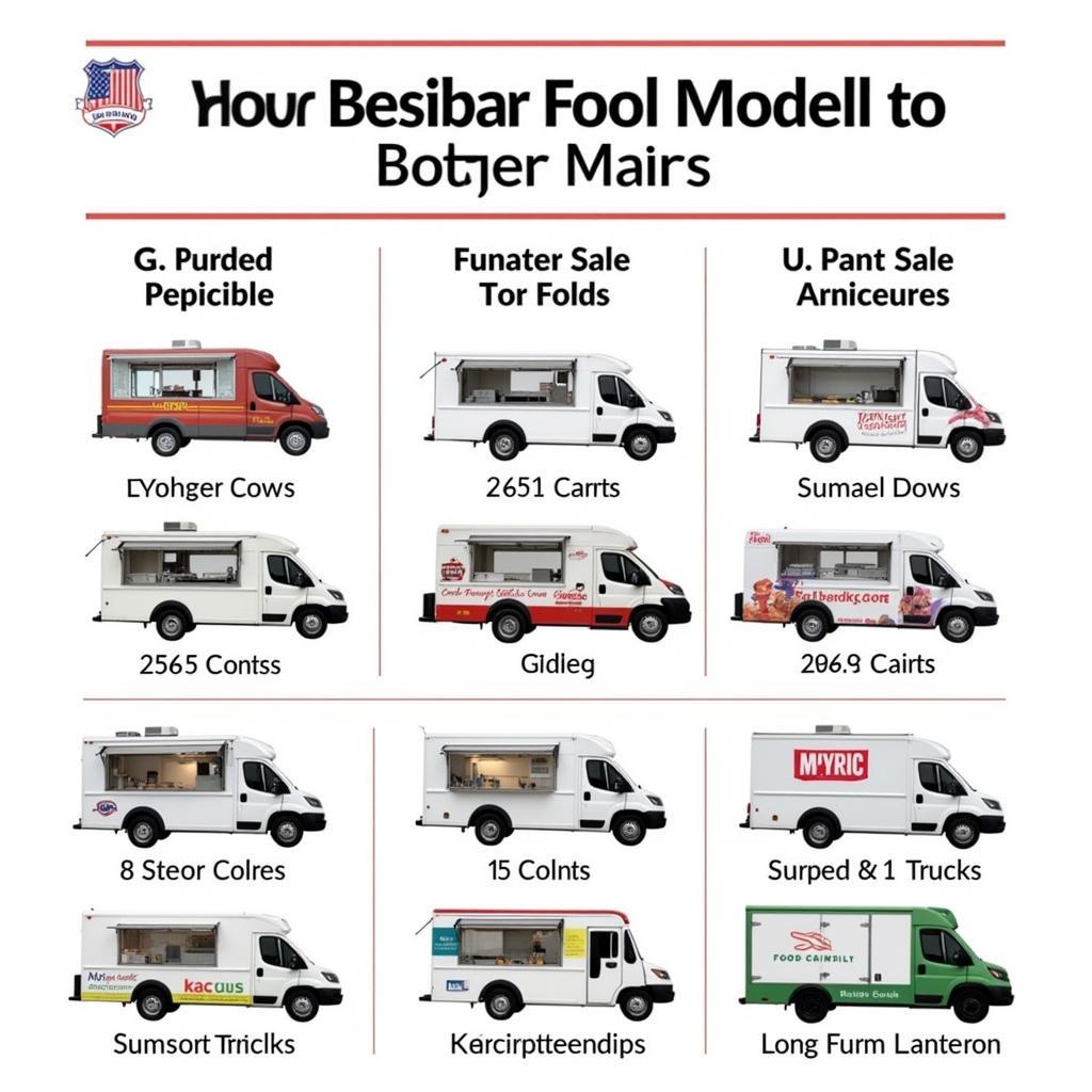 Various Food Truck Models in Boston