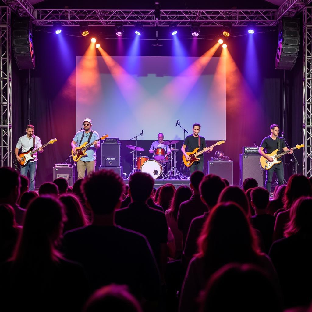 Live music performance at the Branchburg Food Truck Festival