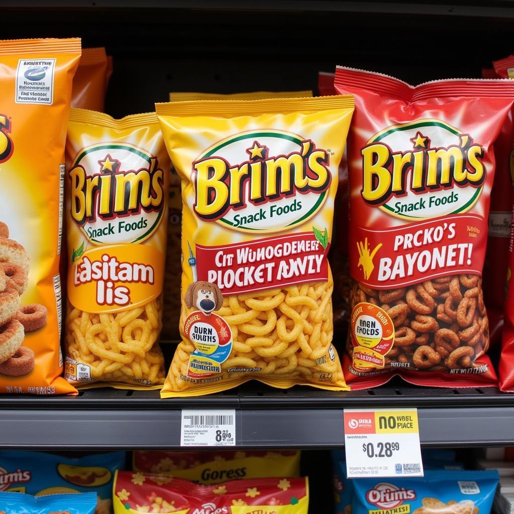 Brim's Snack Foods on Grocery Store Shelves