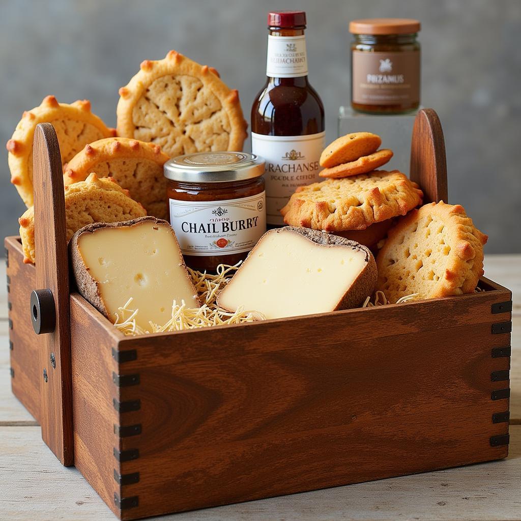 Savory Selection in a British Food Gift Basket