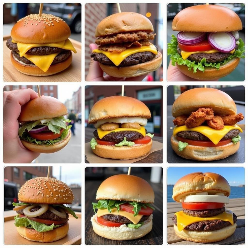 Different Types of Burgers from Food Trucks in Brooklyn