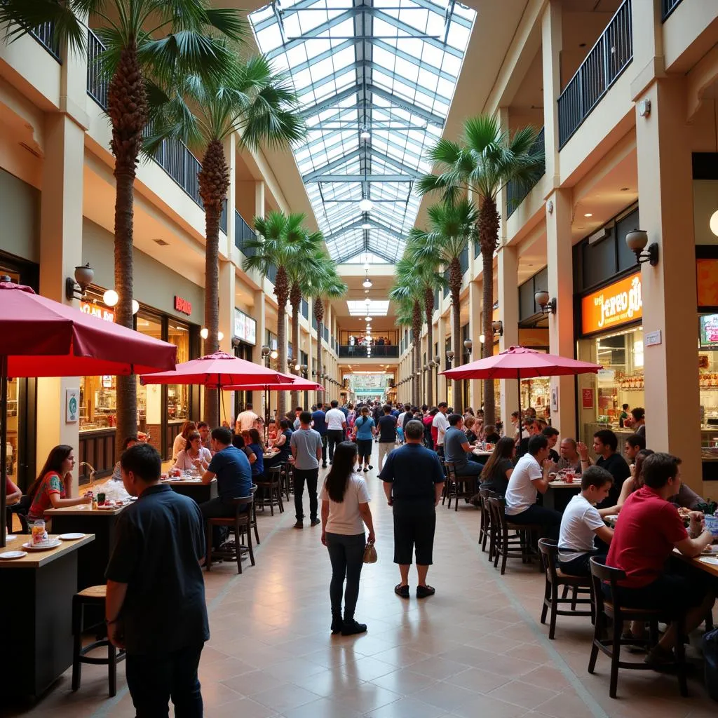 Buena Park Mall Food Court Atmosphere