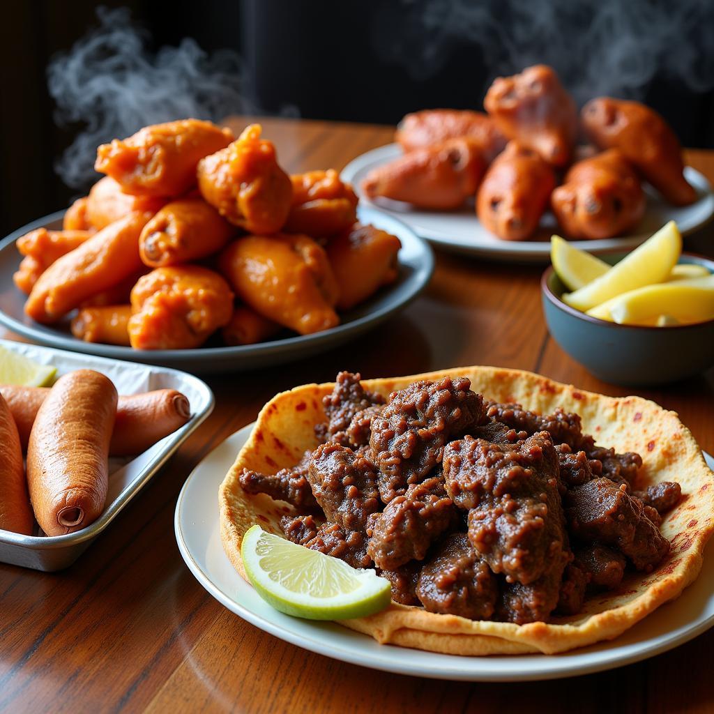 A Delicious Spread of Buffalo NY Famous Food