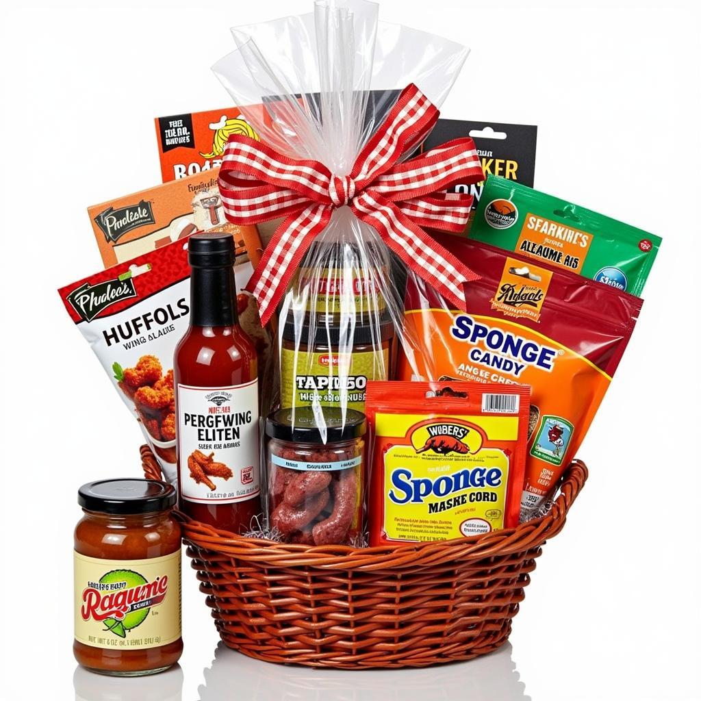 Assortment of Buffalo Foods in a Gift Basket