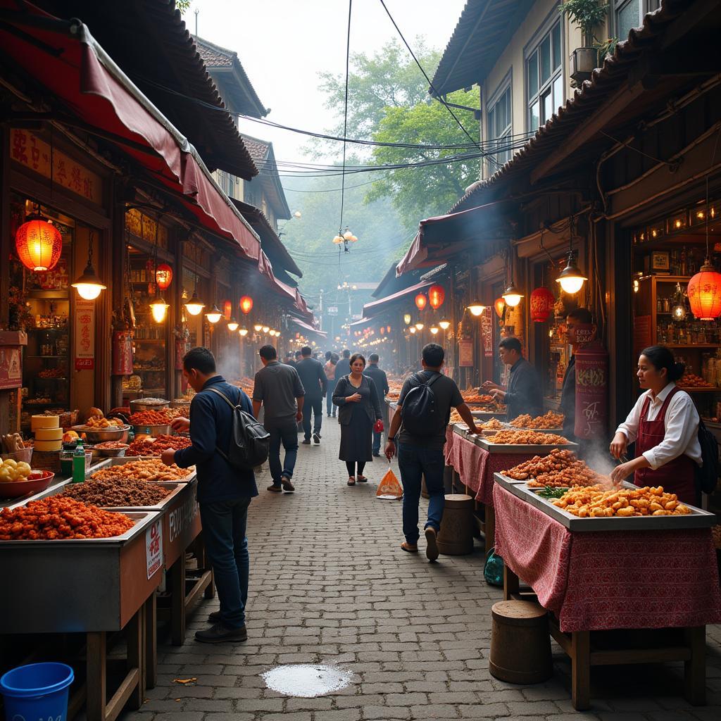 Bujan street food vendors offer a diverse array of culinary delights