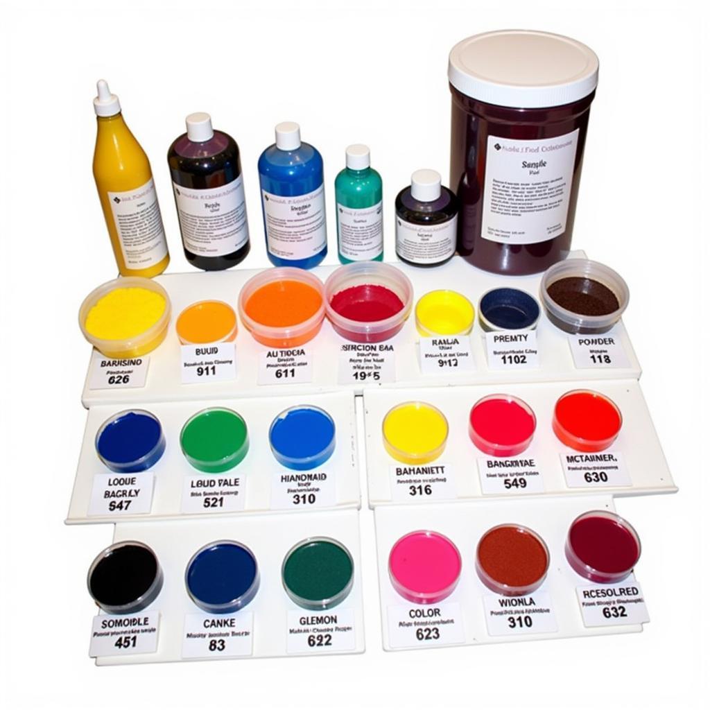 Variety of bulk food coloring options