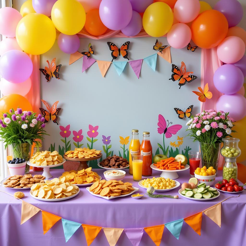 Butterfly-themed snack bar