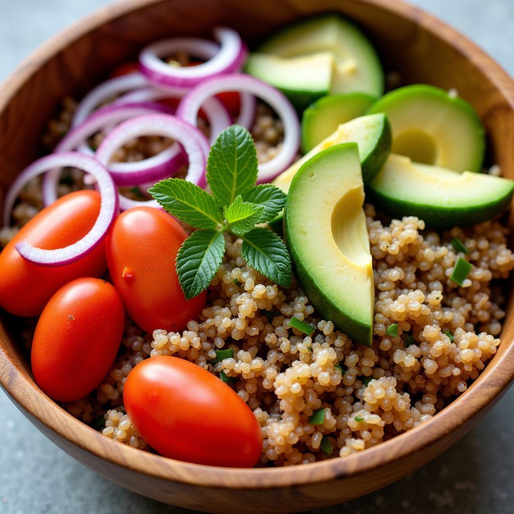 Vibrant California Quinoa Salad Ingredients