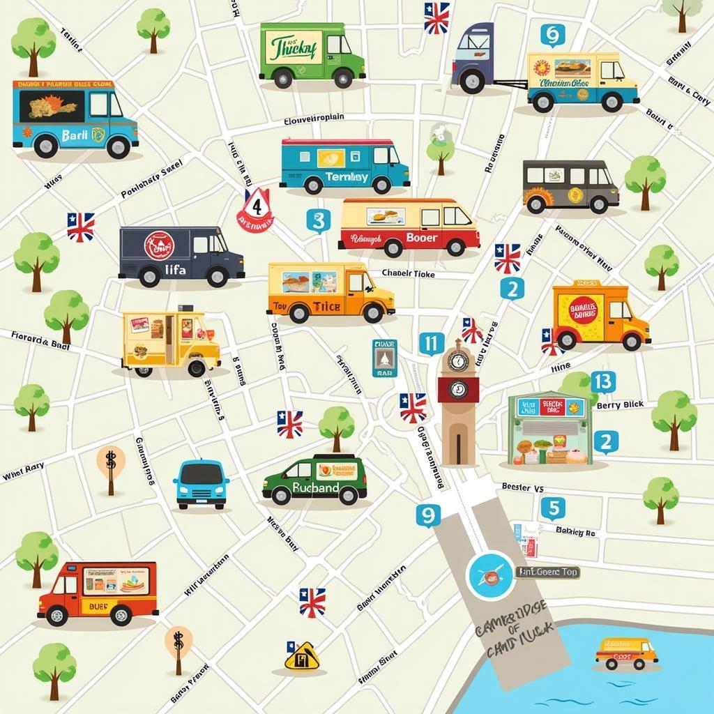 Cambridge Food Truck Map