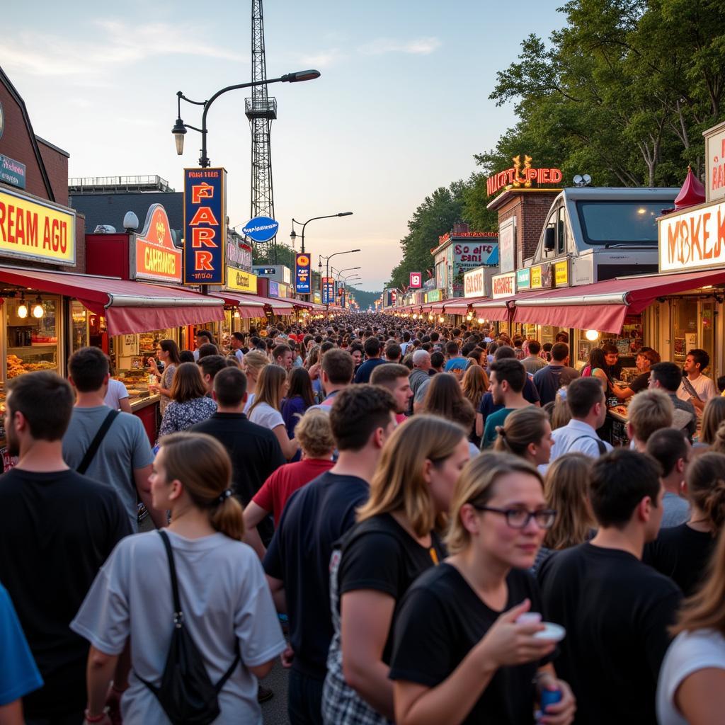 Navigating the Canfield Fair Food Crowd