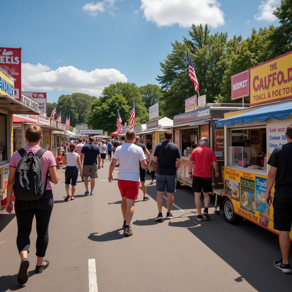 Diverse Food Vendors at Canfield Fair