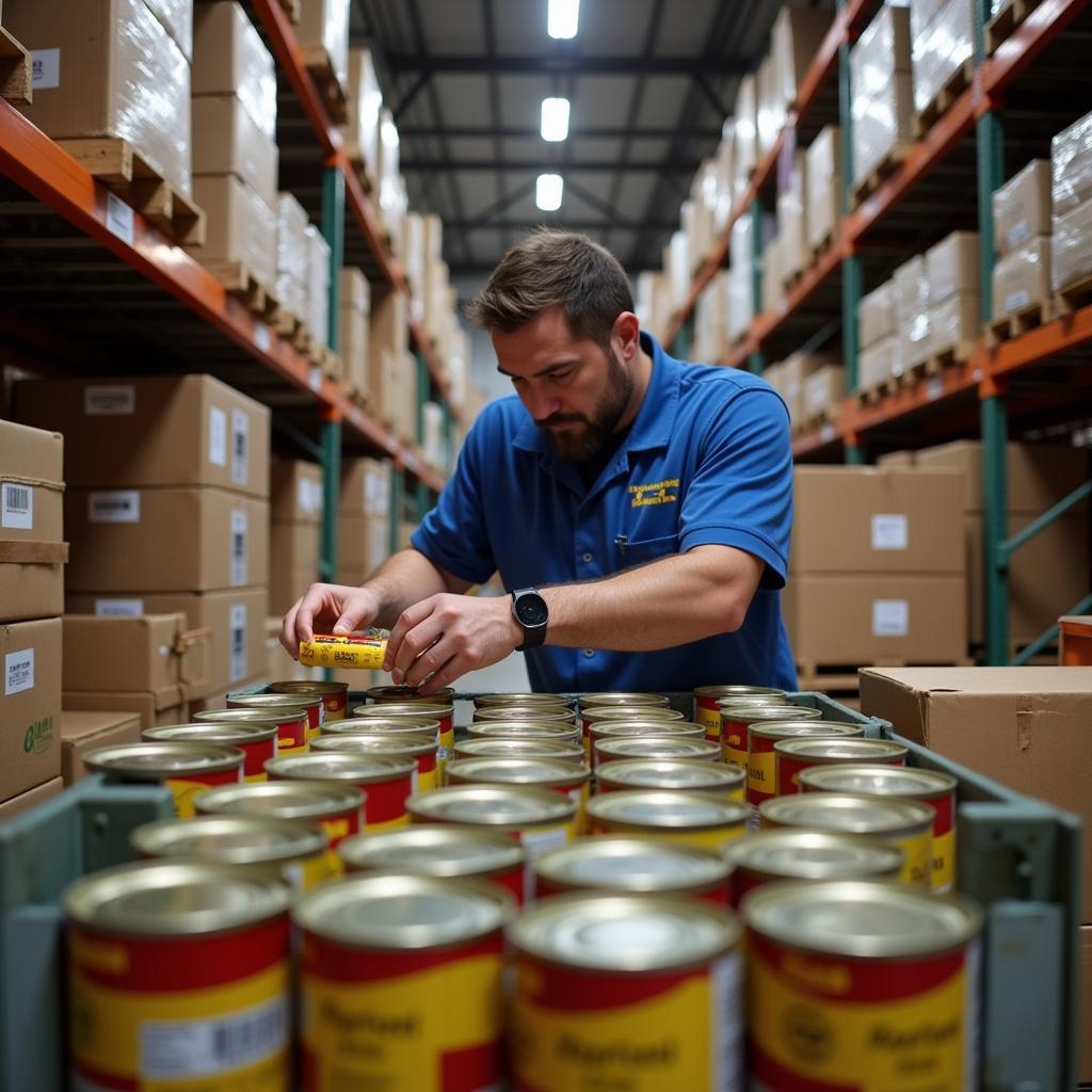 Quality Control in Canned Food Warehousing