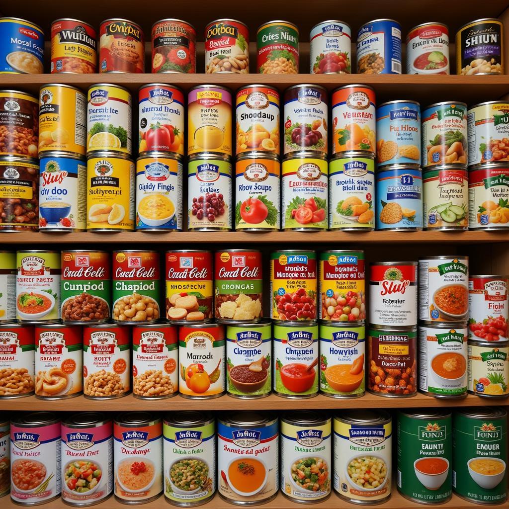 A Diverse Selection of Canned Goods