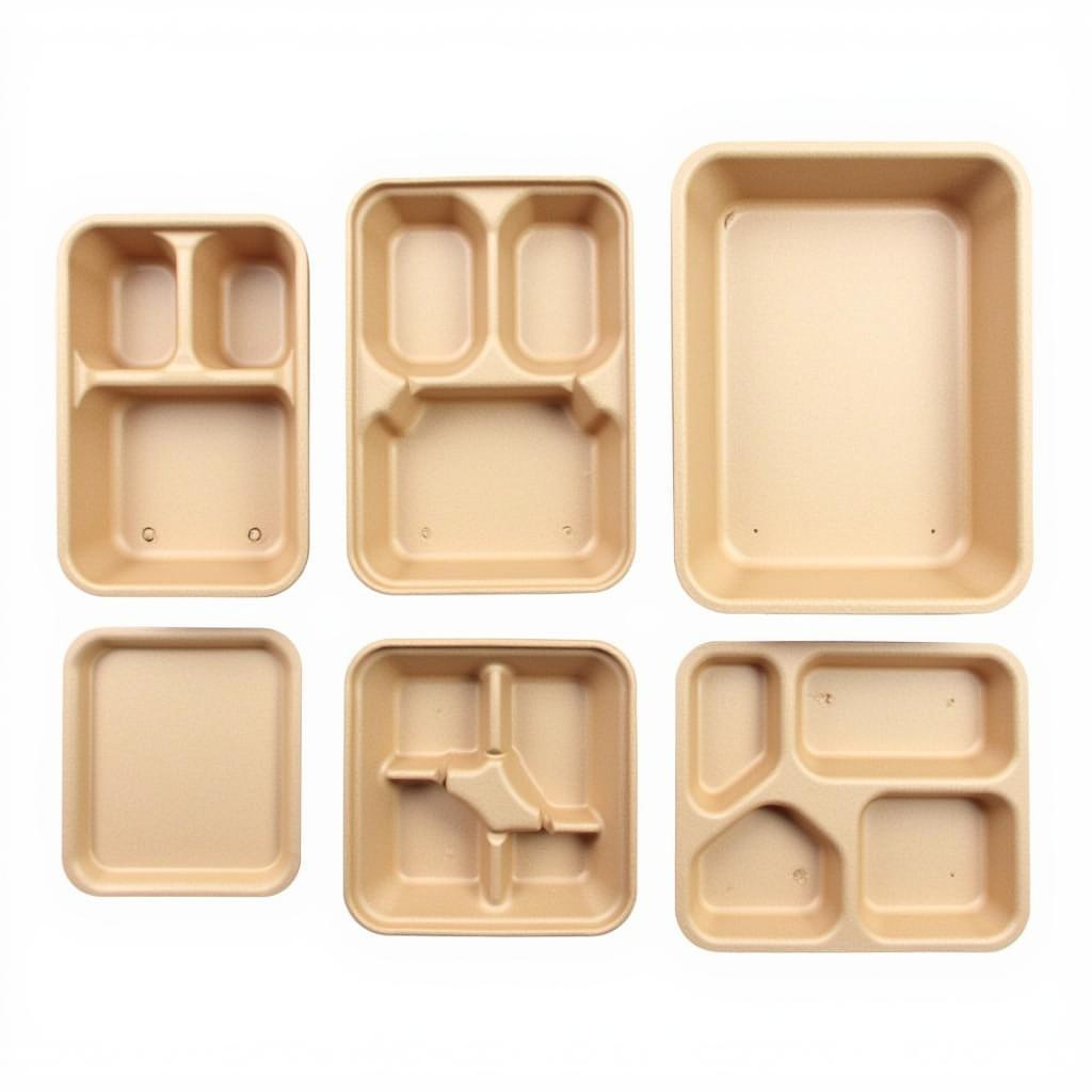 Cardboard Food Trays in Different Sizes and Shapes