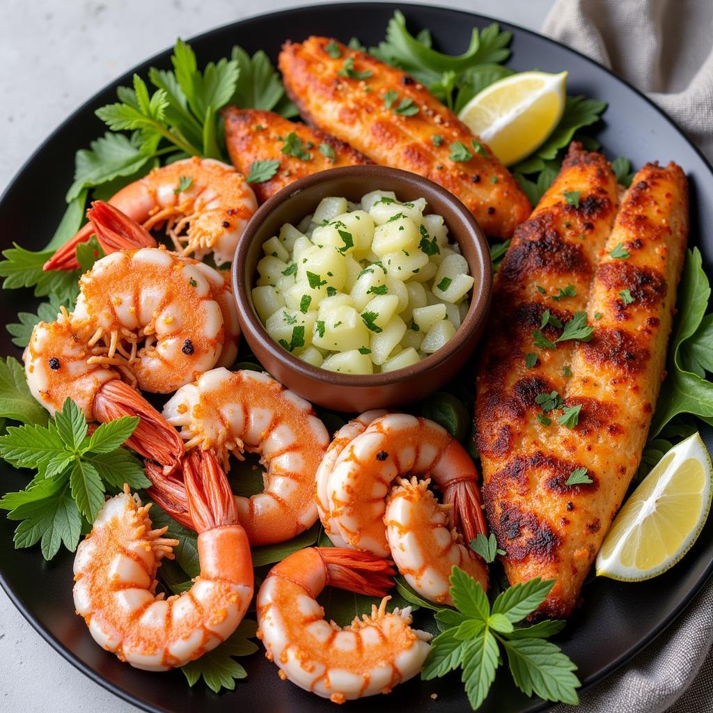 Delicious Mexican Seafood Platter