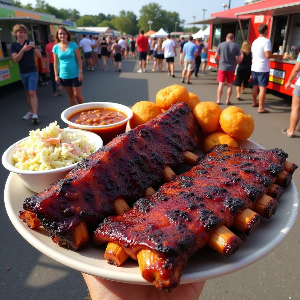 Carolina BBQ Food Truck: Ribs and Sides