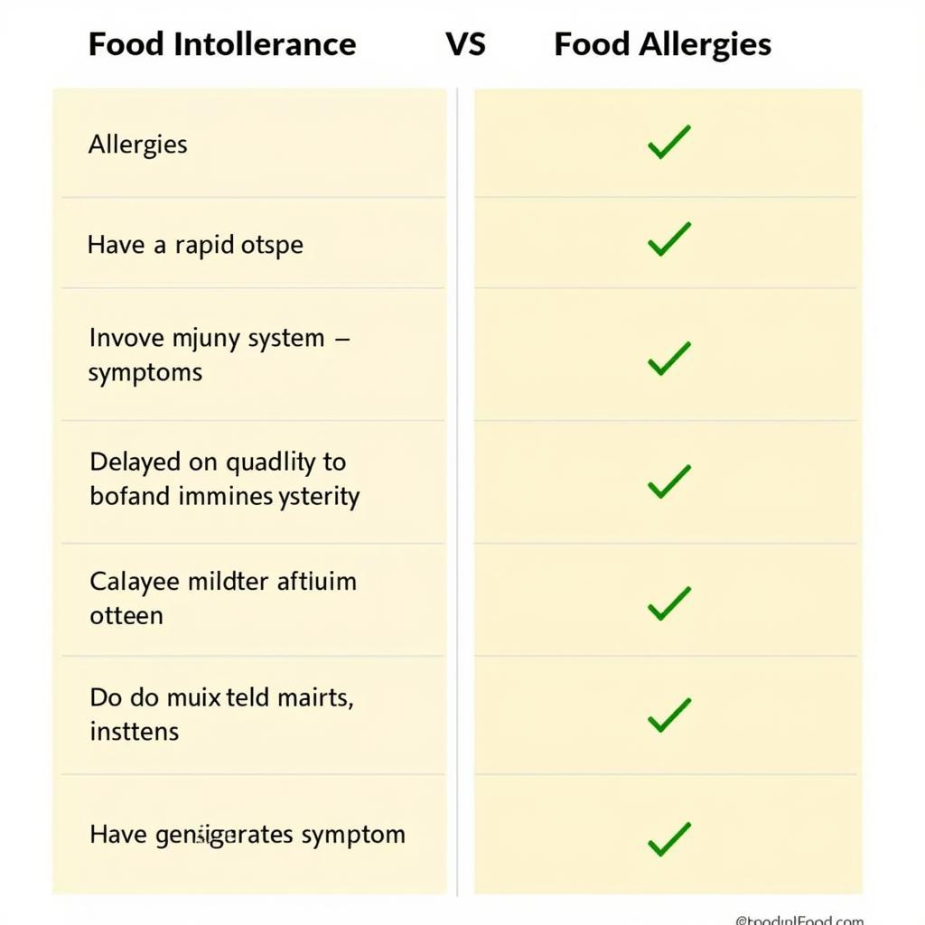 Carroll Food Intolerance vs. Food Allergy