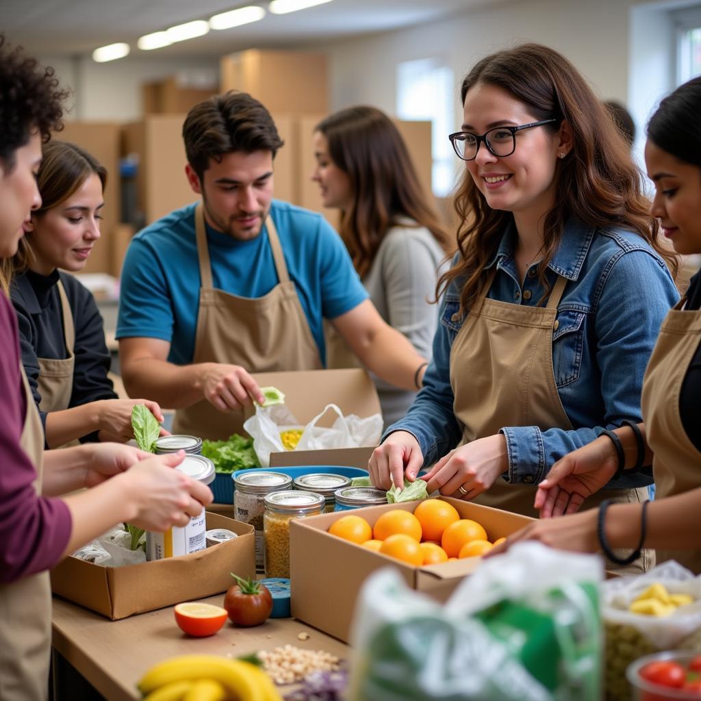 People coming together to celebrate World Food Day