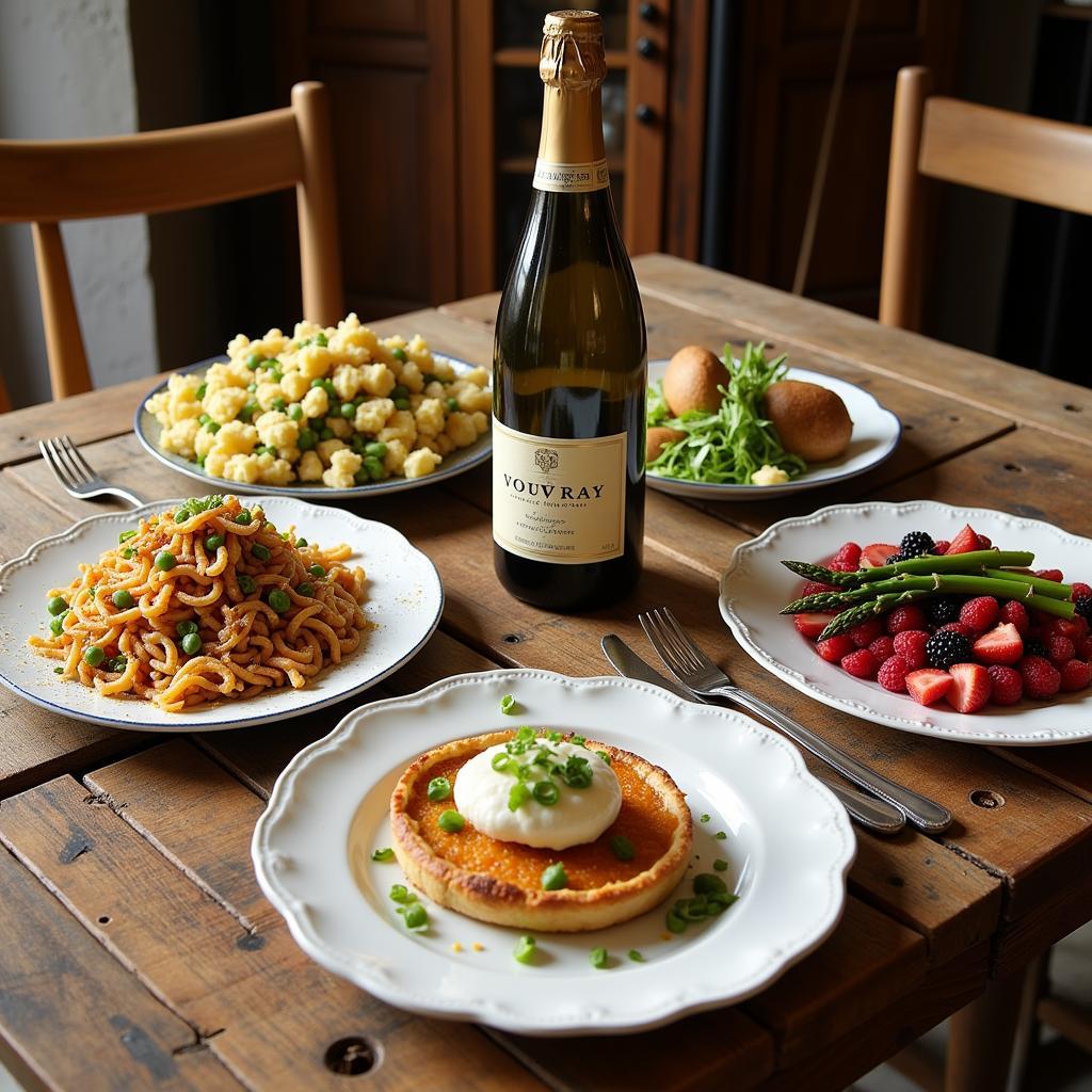 A colourful spread of Centre-Val de Loire food