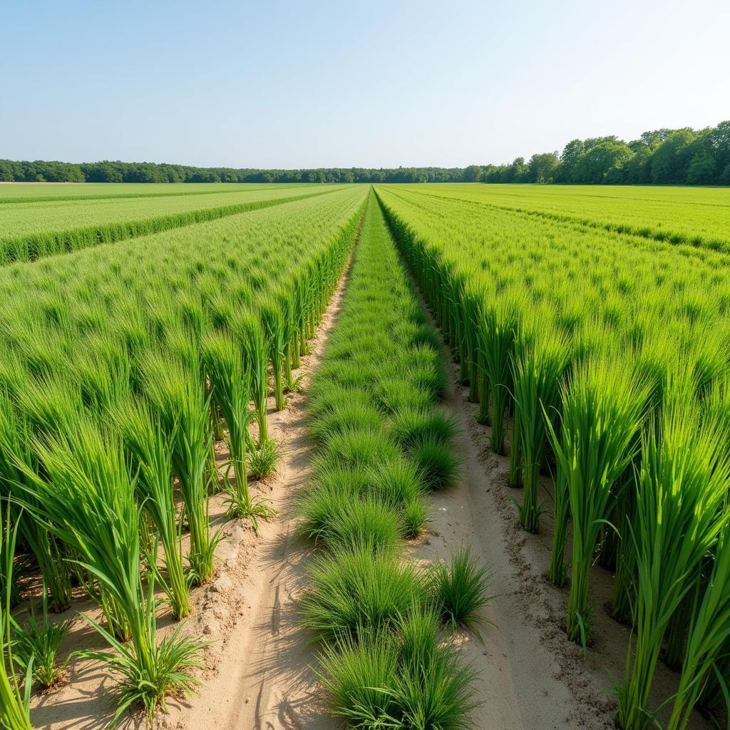 cereal cover crop on sandy soil