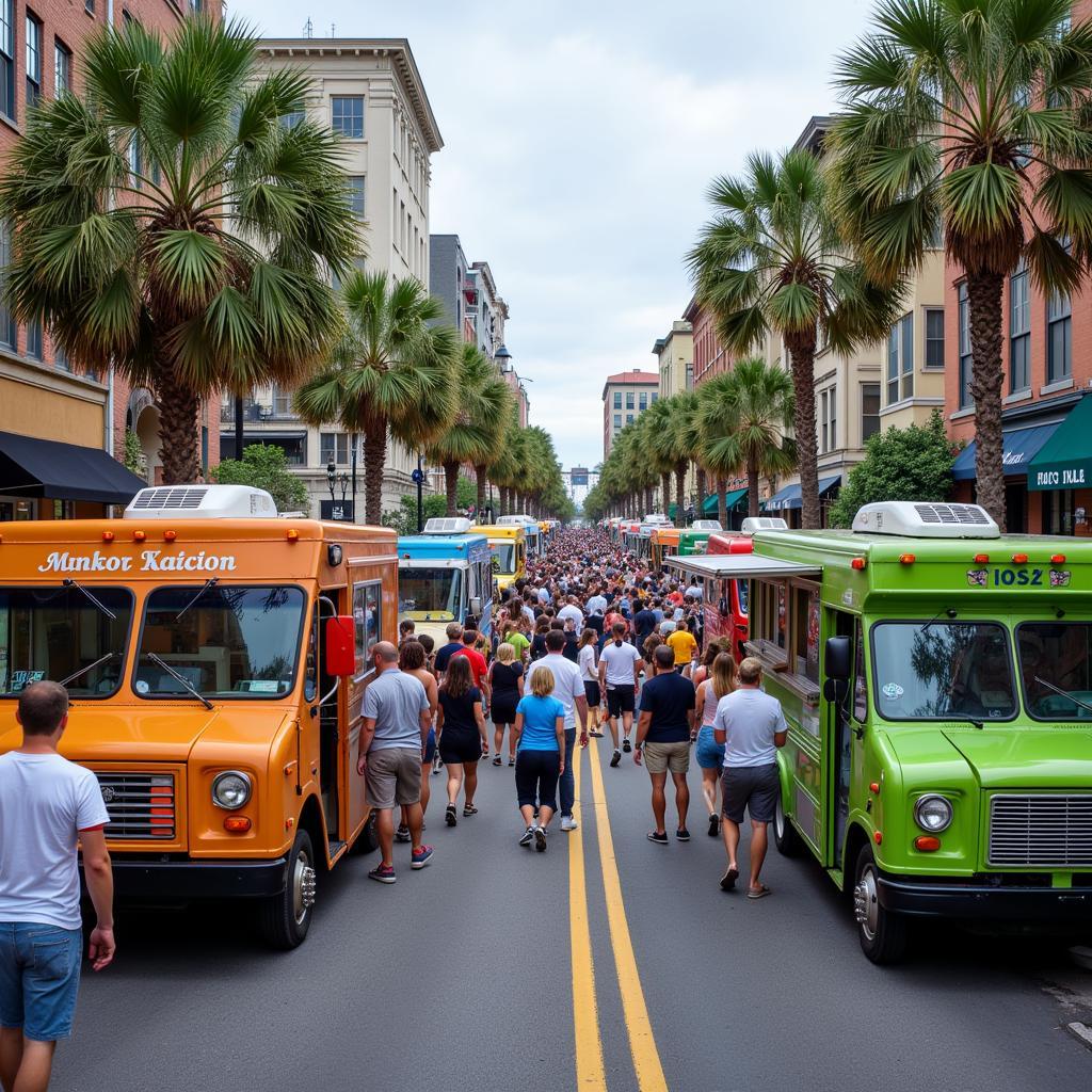 Vibrant Charleston Food Truck Scene