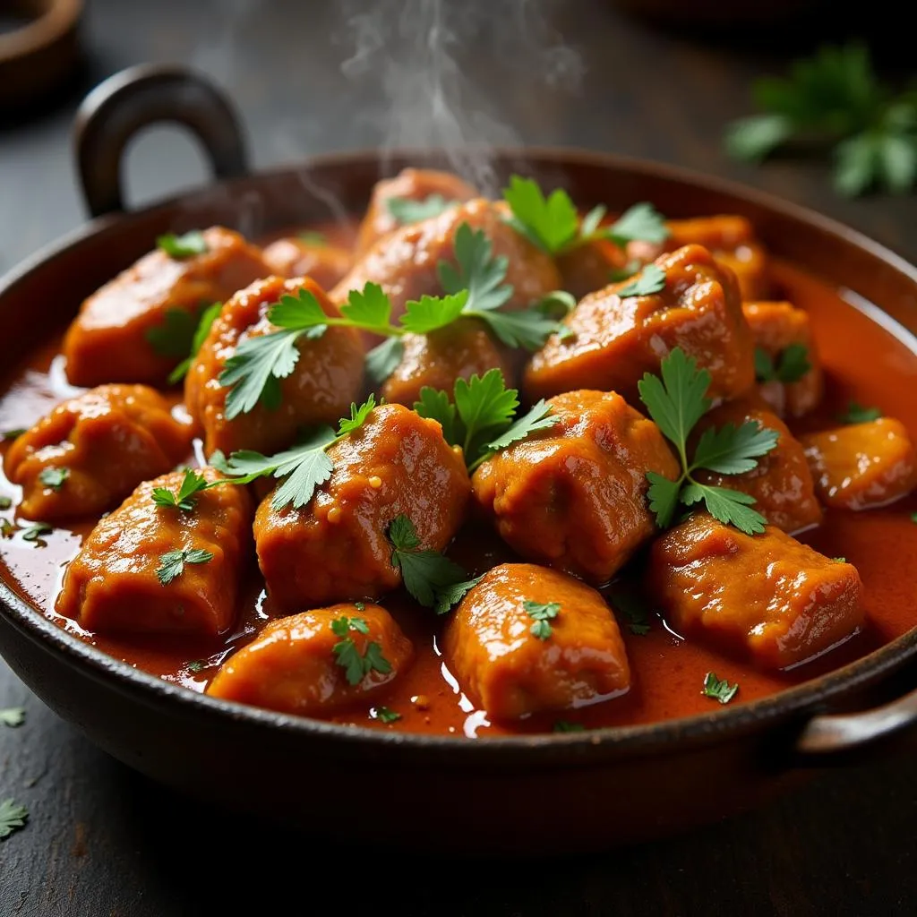 Charsi Karahi served in a traditional karahi