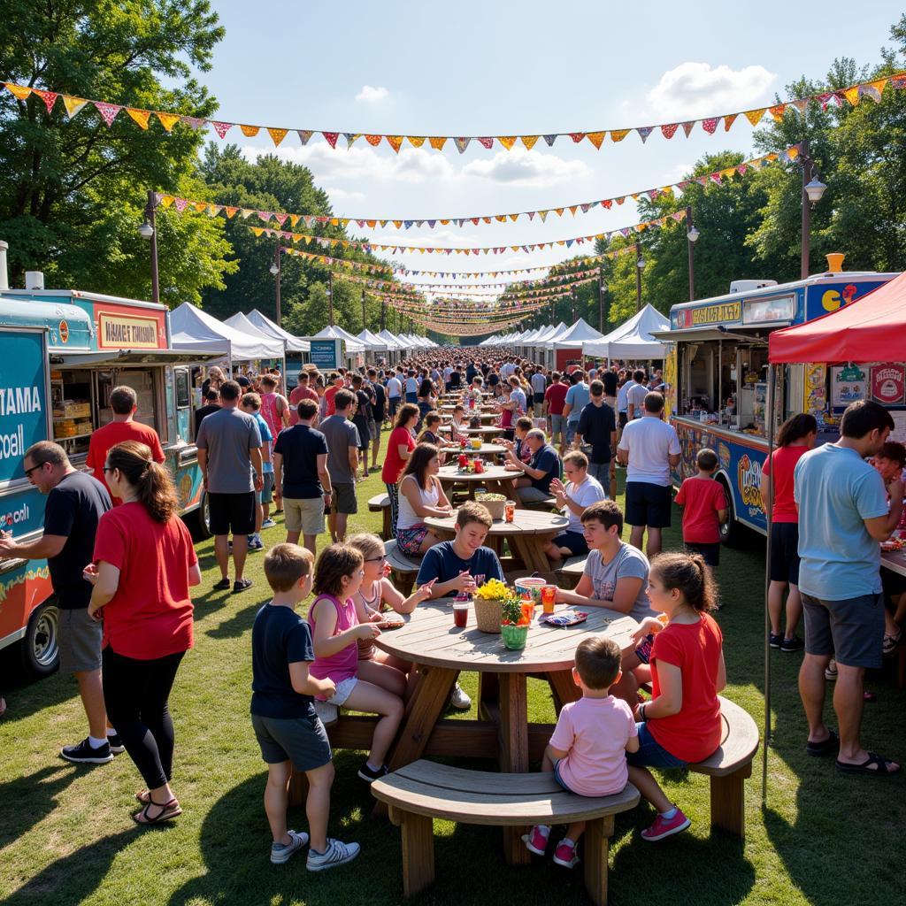 Chattanooga Food Truck Festival Crowd