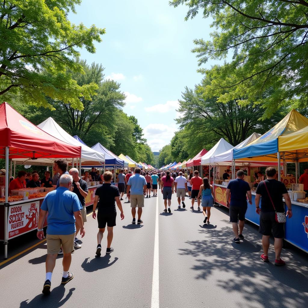 Food vendors at Chautauqua Food Festival