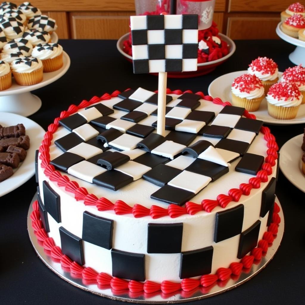 Checkered Flag Cake