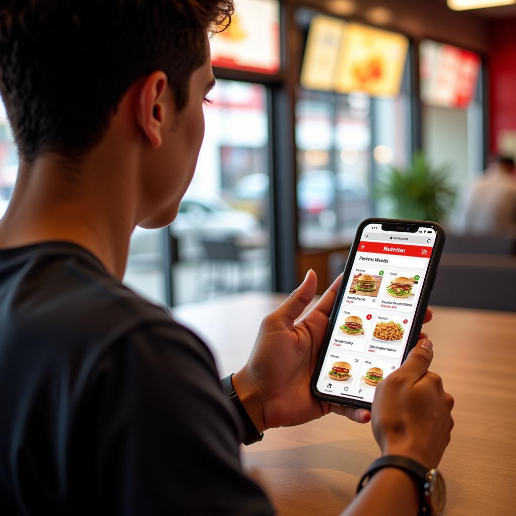 Planning Fast Food Meals with Online Nutrition Information