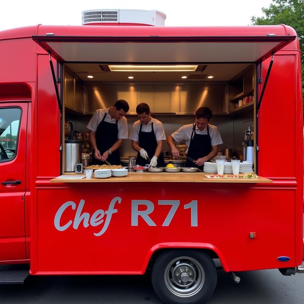 Chef R71 Food Truck at a local food festival