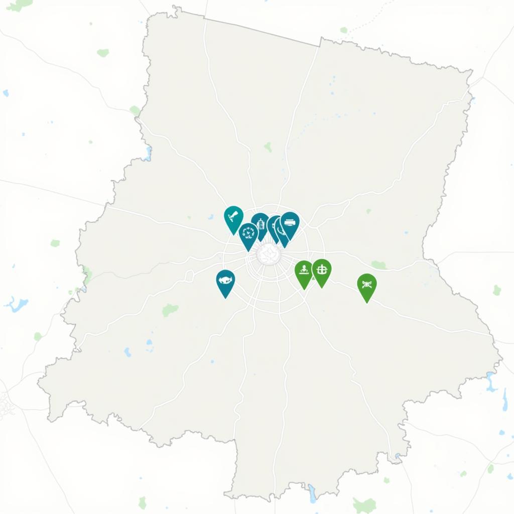 Map of Chesterfield Food Banks