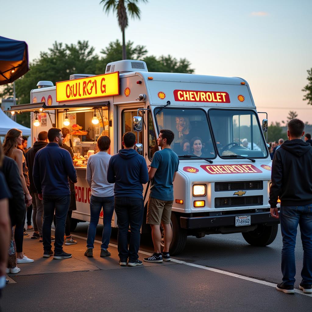 Chevrolet Food Truck at a Busy Event