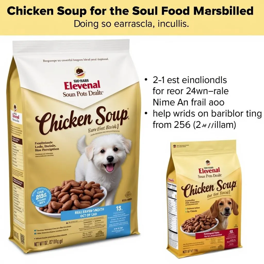 Image of the recalled Chicken Soup for the Soul dog food product