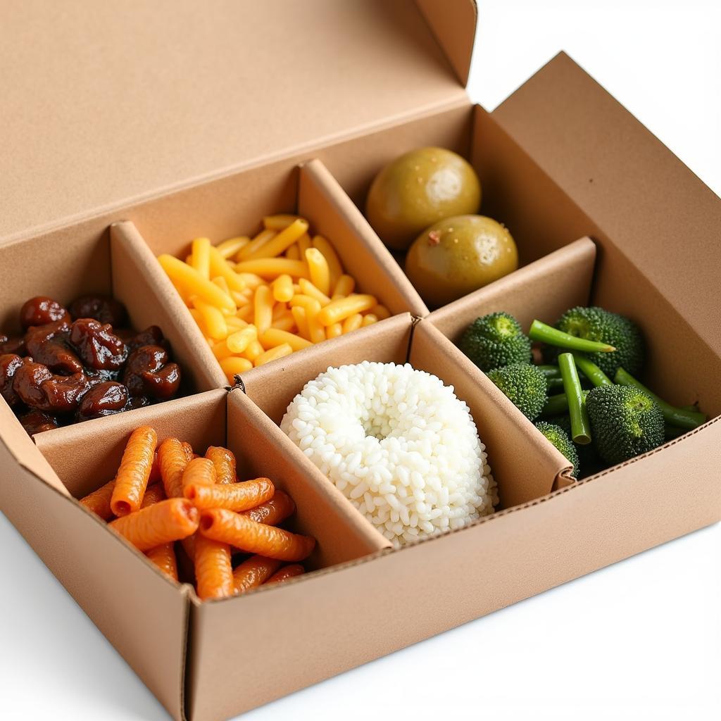 Chinese Food Box with Dividers for Organized Meals