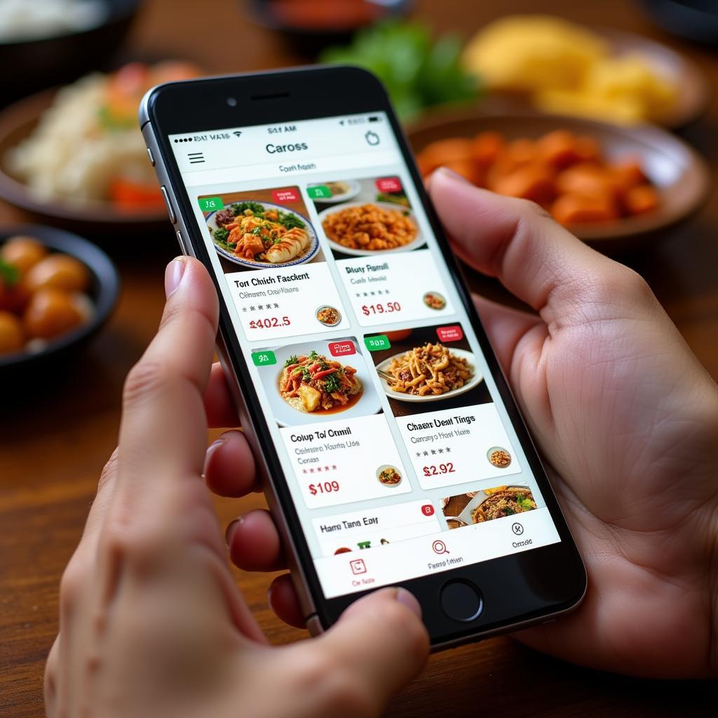 Using food delivery apps for Chinese food in Burlington, NC