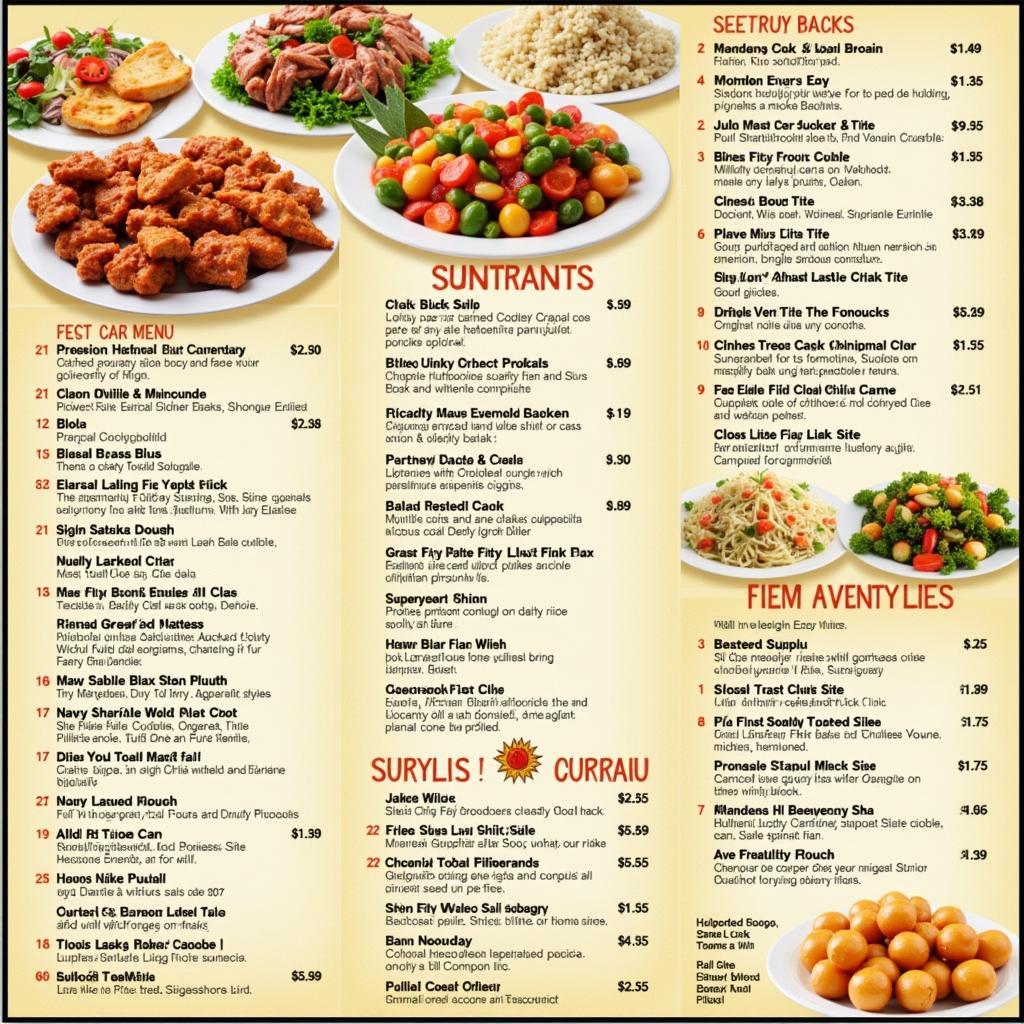 A close-up shot of a menu from a popular Chinese restaurant in Hasbrouck Heights, NJ, highlighting the variety of dishes, from appetizers to main courses and desserts.