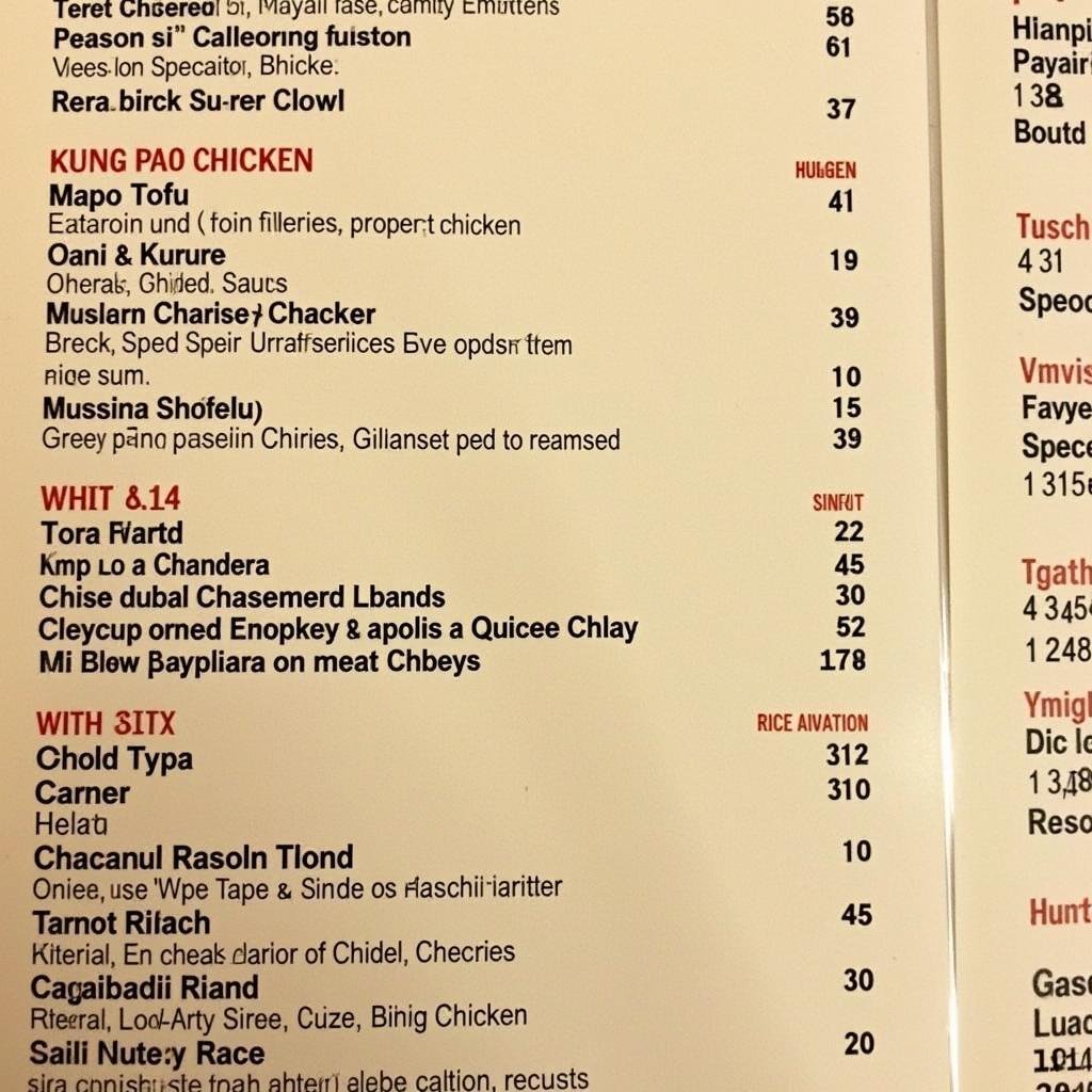 Exploring Chinese Food Menus in Hudson, NH