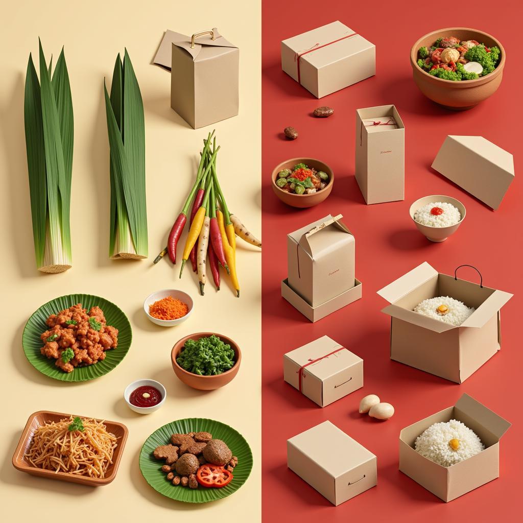 Traditional vs. Modern Chinese Food Packaging