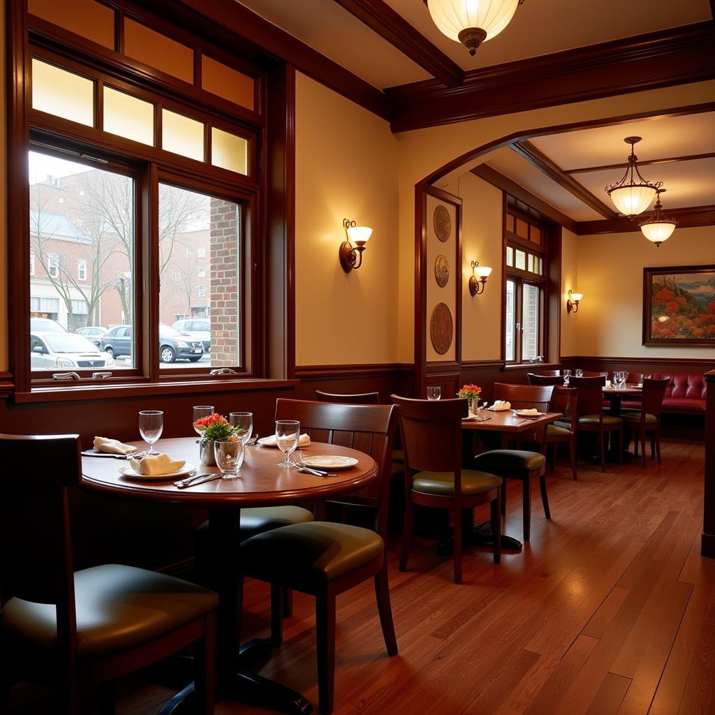 A welcoming dining room in a Chinese restaurant in Randallstown