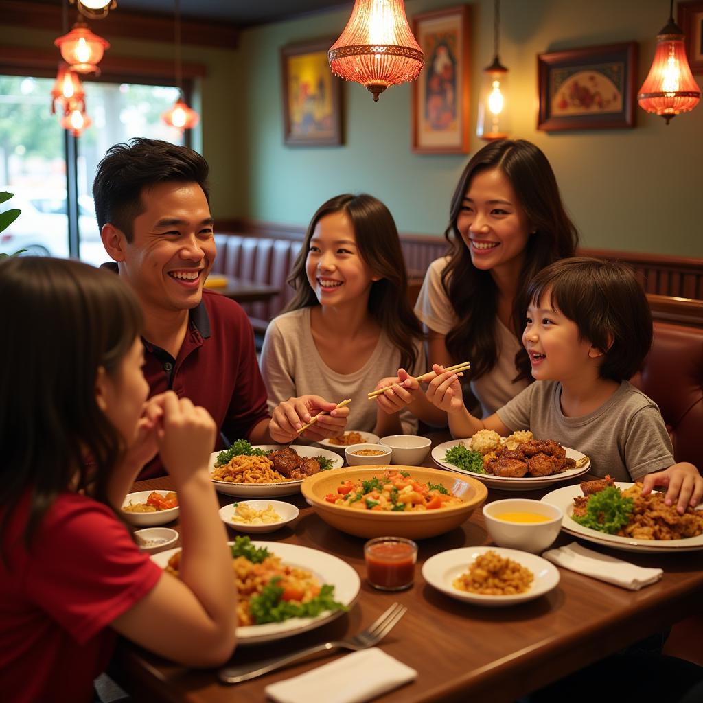 Family Enjoying a Meal at a Chinese Restaurant in Seffner