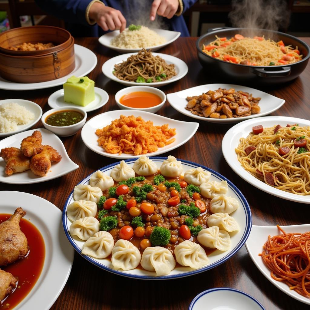 A Variety of Chinese Dishes in Powhatan