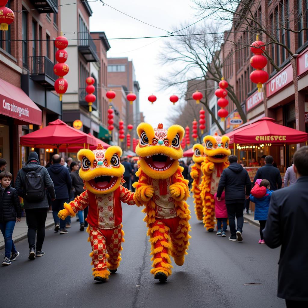 Celebrating Chinese New Year in Bergenfield with vibrant festivities and delicious food