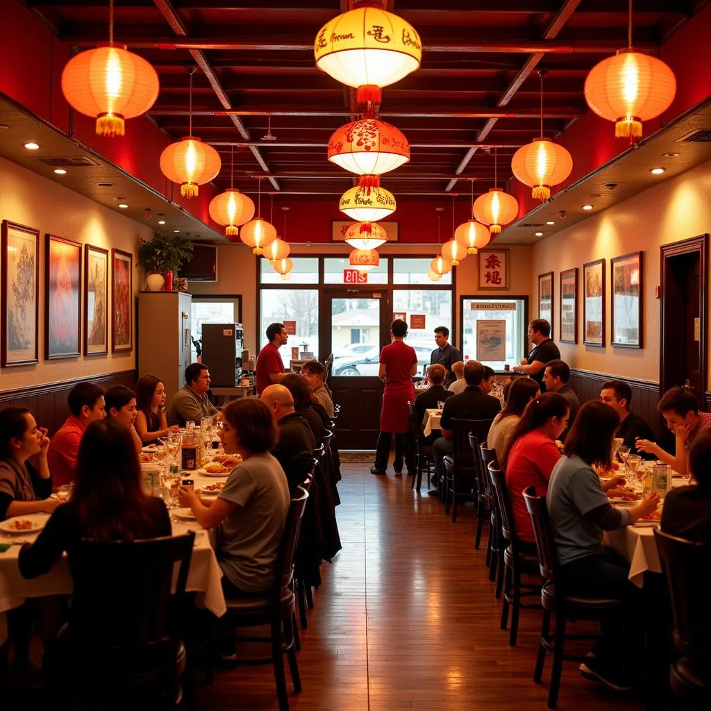 Chinese Restaurant Interior in Ashtabula