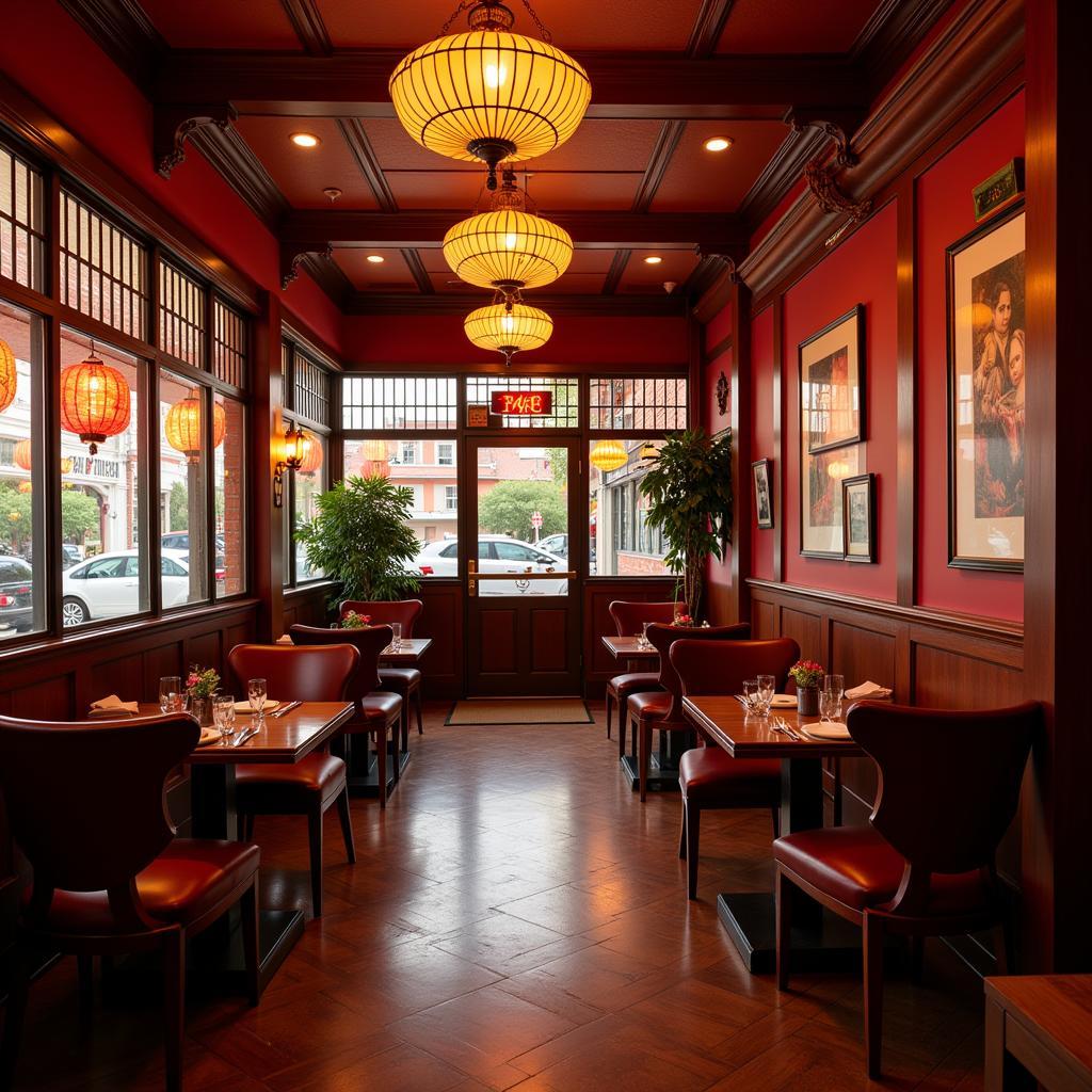 Interior of a Chinese Restaurant in Newburgh, NY